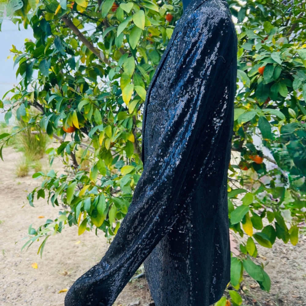 NEW WITH TAGS | UNCONDITIONAL BLACK SEQUIN BLAZER UNISEX (MENS MEDIUM) - Picture 5 of 16